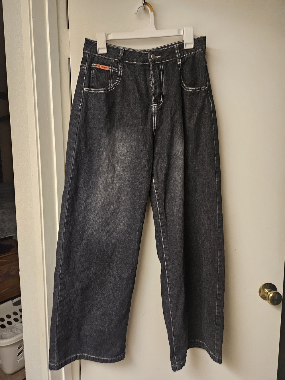 Women's Wide Leg Black Jeans